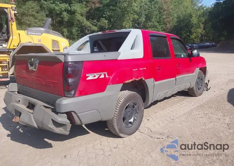 2002 Chevrolet Avalanche 1500 from USA, damaged, VIN 3GNEK13T72G320093